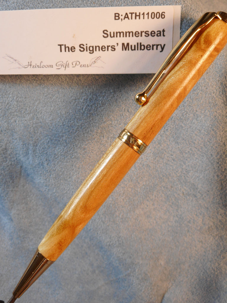 Founding Fathers Robert Morris and George Clymer Signers' Mulberry Pen # B;ATH11006