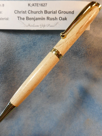 Declaration of Independence signer Dr. Benjamin Rush # K;ATE1627 from the Benjamin Rush Oak