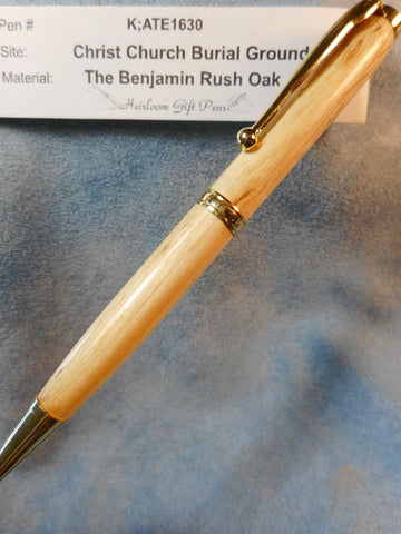 Declaration of Independence signer Dr. Benjamin Rush # K;ATE1630 from the Benjamin Rush Oak