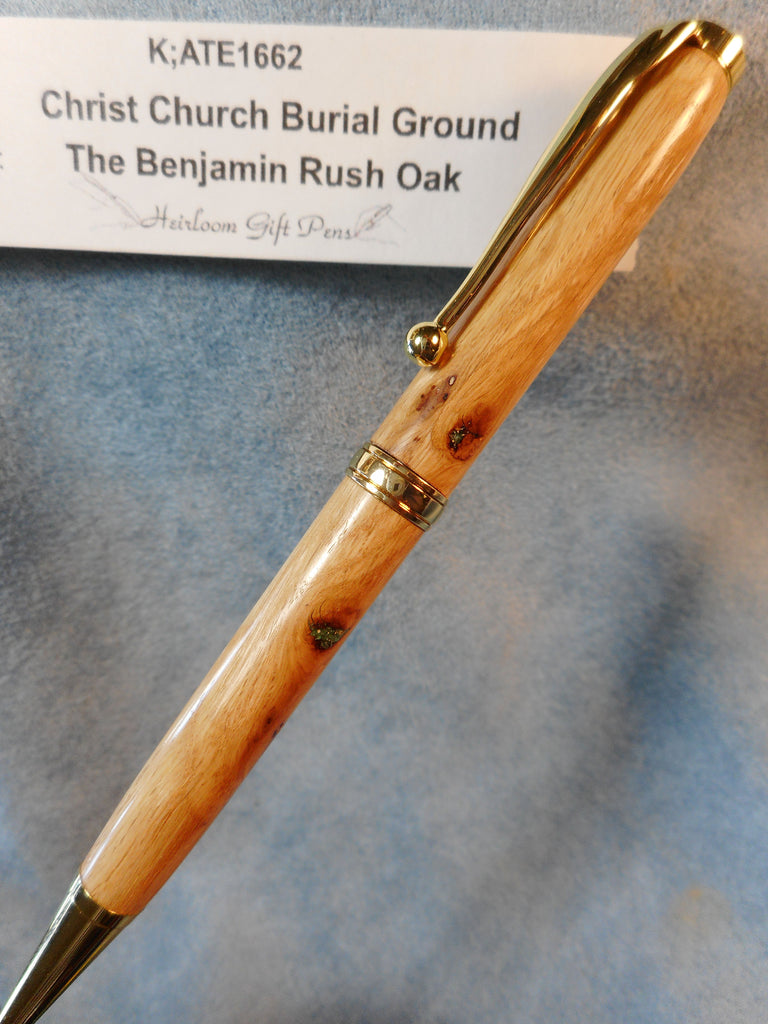 Declaration of Independence signer Dr. Benjamin Rush # K;ATE1662 from the Benjamin Rush Oak